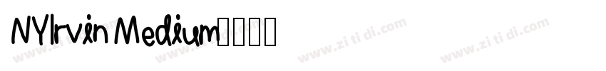 NYIrvin Medium字体转换